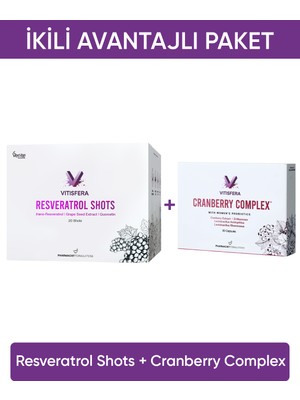 Vitisfera İkili Avantajlı Paket 3 (Resveratrol Shots + Cranberry Complex)
