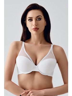 Cotonhause Kadın Desteksiz Soft Beyaz Sütyen – Rahat Form C0T9N7143
