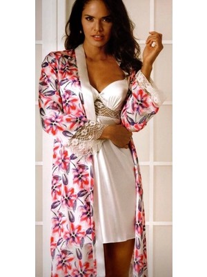 NemereSoft Pierre Cardin 2407 Bayan Gecelik Sabahlık Takım