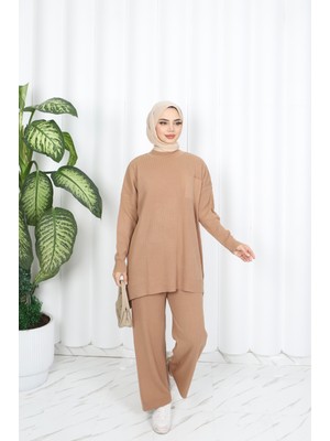 Fitilli Pantolonlu Triko Takım