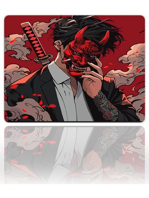 Urzuva  Demon’s Veil Gaming Oyuncu Xl Mouse Pad Kaydırmaz Mousepad 40X30 3mm Premium Model Büyük Boy