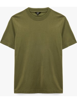 Koton Pamuklu Kısa Kollu Regular Fit Bisiklet Yaka Basic Tişört