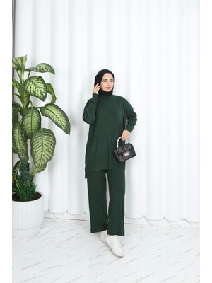 Fitilli Pantolonlu Triko Takım