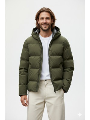 Jack & Jones Jjkaıto Puffer Jacket Bf Erkek Mont Haki 12282300