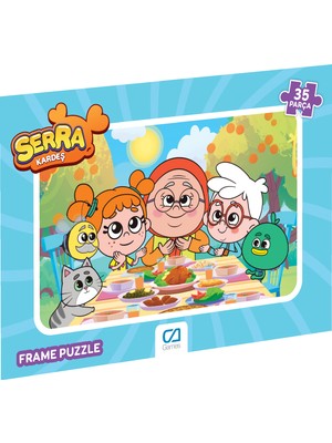 Ca Games Serra Kardeş Frame Puzzle - 35 Parça - Karışık Desen Gönderilecektir.