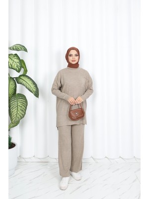 Fitilli Pantolonlu Triko Takım