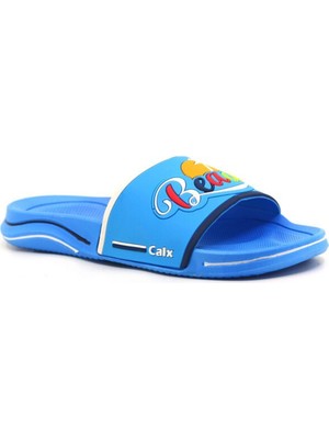 Calx Garson GK05 Beach Lüks Kaydırmaz Terlik Mavi