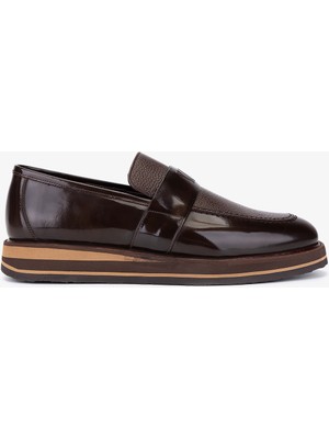 Valmenti Erkek Hakiki Deri Loafer Ayakkabı 183 20089 Erk Ayk SK25-26 Kahve Acma/khv Fltr