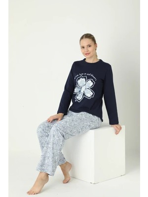 Confeo Kadın Penye Süprem Uzunkol Pijama Takım C840-930