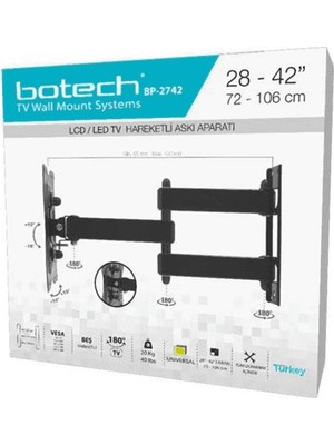 Go İthalat BP-2742 Hareketli Tv Askı Aparatı 72X106 (5314)