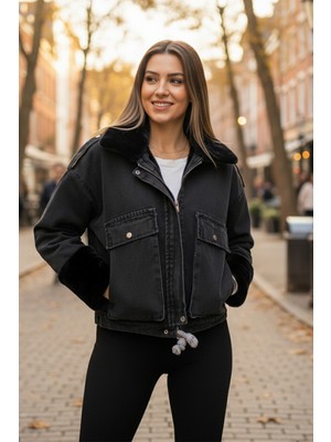 Venilife Içi Peluş Kot Mont