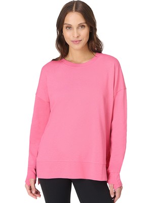 Sweaty Betty After Class Longline Kadın Pembe Sweatshirt