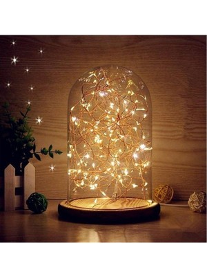 10 M Peri Günışığı 100 LED Pilli Noel Yılbaşı Ağaç Dekor Aydınlatma Süsleme