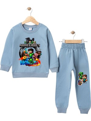 Diamondstar Erkek Çocuk Minecraf Pro Baskılı Eşofman Takımı