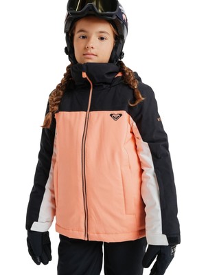 Roxy Galaxy Girl Jk Kız Çocuk Turuncu Snowboard Ceketi
