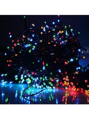 10MT Rgb 100 LED Fişli Renkli Ağaç Dekoratif Aydınlatma Animasyonlu Süsleme