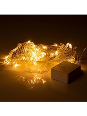 10MT Sarı LED Fişli Ağaç Dekoratif Işık Seti Noel Yılbaşı Partisi