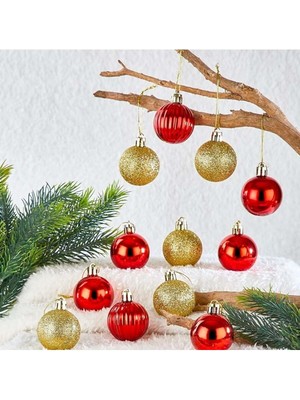 20 Adet Renkli Çam Ağacı Süsü, Yılbaşı Için Özel ve Şık Dekorasyon Seti
