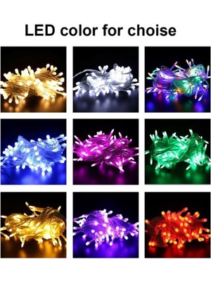 10M Renkli LED Işık Seti, Noel ve Yılbaşı Dekorasyonu, Animasyonlu Aydınlatma