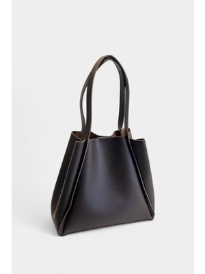 MİALES Organizer Çanta Detaylı Içi Süet Kaplı Kadın El ve Omuz Çantası