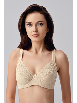 Cotonhause Kadın Toparlayıcı Balenli Ten Sütyen – Dantelli, Şekillendirici Model C0T0N0653