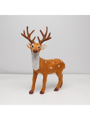 Yılbaşı Dekor Süs Geyik 15 Cm, Renkli, Şık ve Neşeli Ortamlar Için