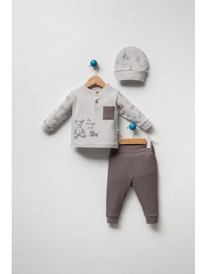 By Bubbles Toys %100 Organik Pamuk Erkek Bebebk 2'li Takım