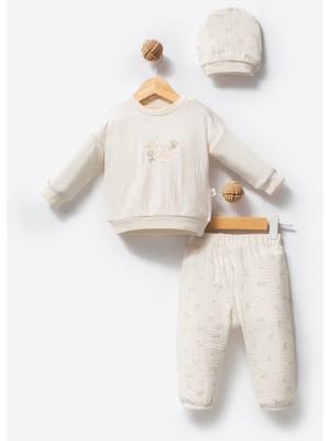 By Bubbles Rose Girl %100 Organik Pamuk Kız Bebek 2'li Takım