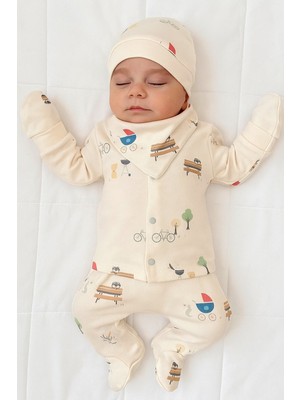 By Bubbles Unisex Piknik 5li Hastane Çıkışı, %100 Pamuk