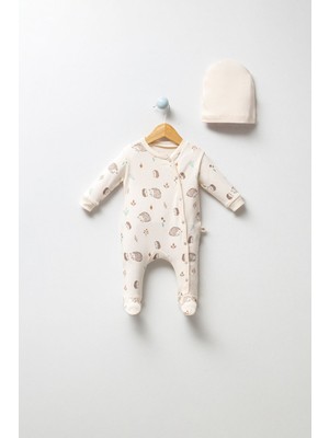 By Bubbles Organik Kumaş Kirpi Bebek Tulum