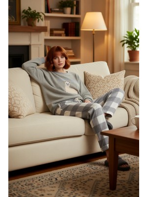 PayBuy Kadın Wellsoft Lama Baskılı Pijama Takımı Fonksiyonel Dayanıklı Kaliteli Konforlu Estetik Şık