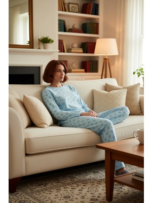 PayBuy Kadın Ayıcıklı Pamuklu Pijama Takımı Fonksiyonel Dayanıklı Kaliteli Konforlu Estetik Rahat