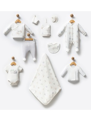 By Bubbles %100 Organik Pamuk Eoke Tex Sertifikalı Tropical Koala 10 Parça Kutulu Hastane Çıkış Seti