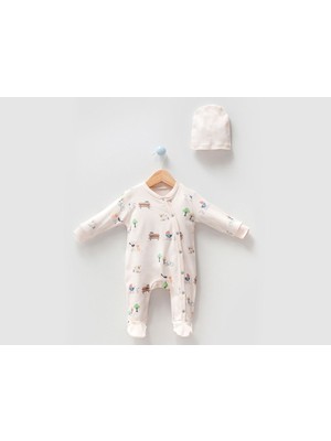 By Bubbles Piknik Baskılı Patikli Tulum