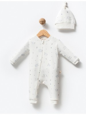 By Bubbles %100 Organik Pamuk Kuzucuk Fermuarlı Bebek Tulum