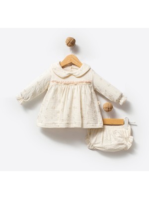 By Bubbles %100 Organik Pamuk Rose Girl Desen Külot+Elbise