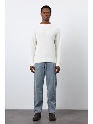 Antioch Ekru Örme Triko Erkek Kazak