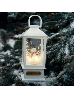 Renkli LED Fener 23 Cm, Yeni Yıl Temalı, Parlak ve Canlı Işıklı, Eğlenceli Aydınlatma