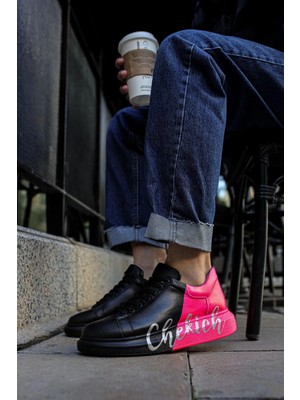 Chekich CH254 - Cst Pittura Erkek Ayakkabı 477 Sıyah / Pembe  Chekıch