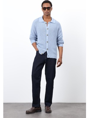 Antioch Bebe Mavi Örme Triko Erkek Hırka