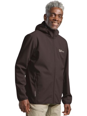 Jack Wolfskin Bornberg Hoody Erkek Kahverengi Softshell