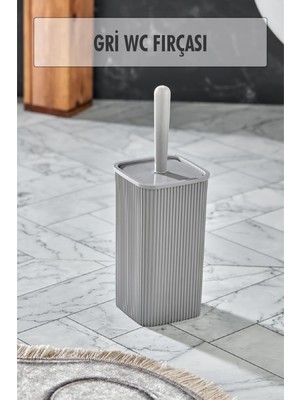 Depa Wc Fırçası & Tuvalet Fırçası Gri 2 Parça