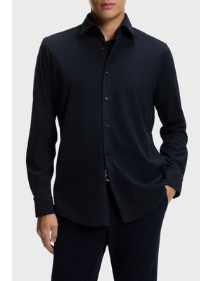 Boss Regular Fit Klasik Yaka Uzun Kollu Kadife Gömlek Erkek Gömlek 50550679 404