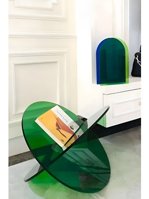 Akrilik Dergilik, 5 mm Dayanıklı Pleksi, 40X40 Cm, Modern Dekoratif Stand Kitaplık