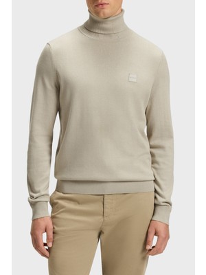 Boss Pamuk ve Kaşmir Karışımlı Regular Fit Balıkçı Yaka Kazak Erkek Kazak 50527573 271