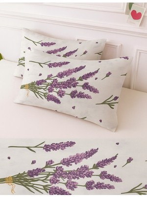 Stella Flavo Desenli Pamuklu Kalpli Desen Yastık Kılıfı 2 Adet 50 x 70 cm