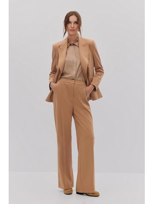 SHN Dikiş Detaylı Kruvaze Blazer Pantolon Takım