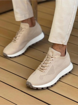 Chekich CH2409 - Triko Erkek Ayakkabı Bej