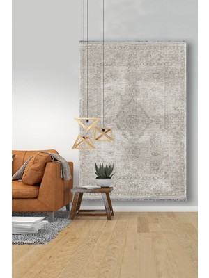 Kilim Home Mars 2028 Klasik Gri Tonlarında Eskitme Dekoratif Halı