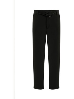 Plus Scorpion Erkek Bağcıklı Lastik Belli Slim Fit Kumaş Pantolon – Rahat Kalıp, Günlük & Şık Kombin Pantolonu